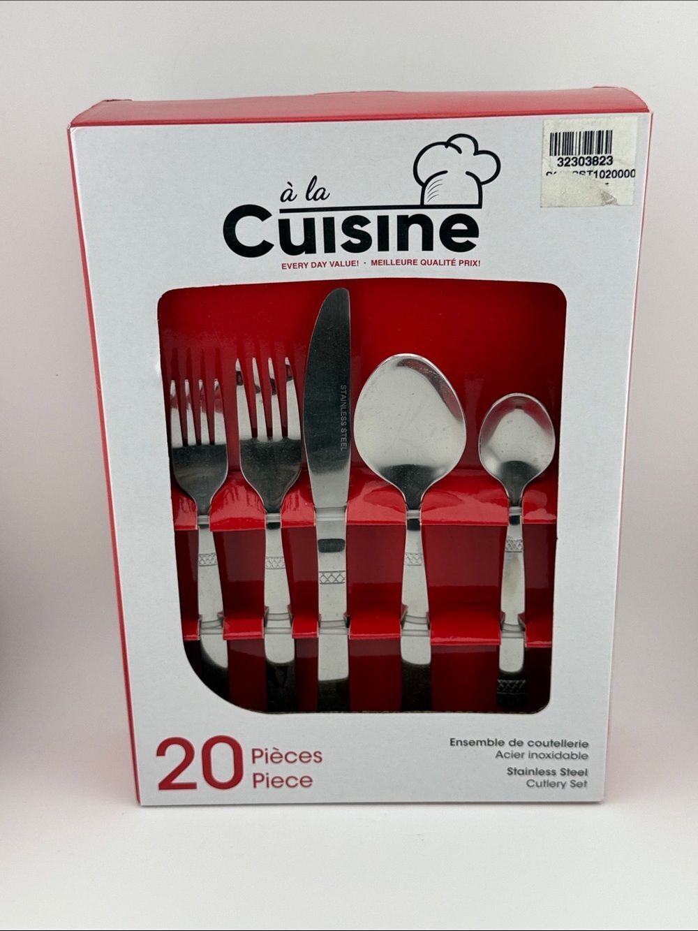 20-Piece Stainless Steel Cutlery Set - Silver